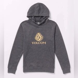 Volcom Charcoal Hoodie with Yellow Logo
